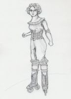 Steampunk Derby Girl